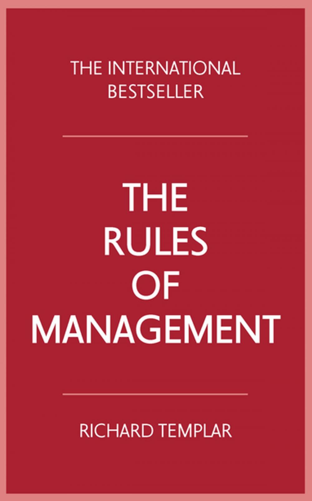 Big bigCover of The Rules of Management