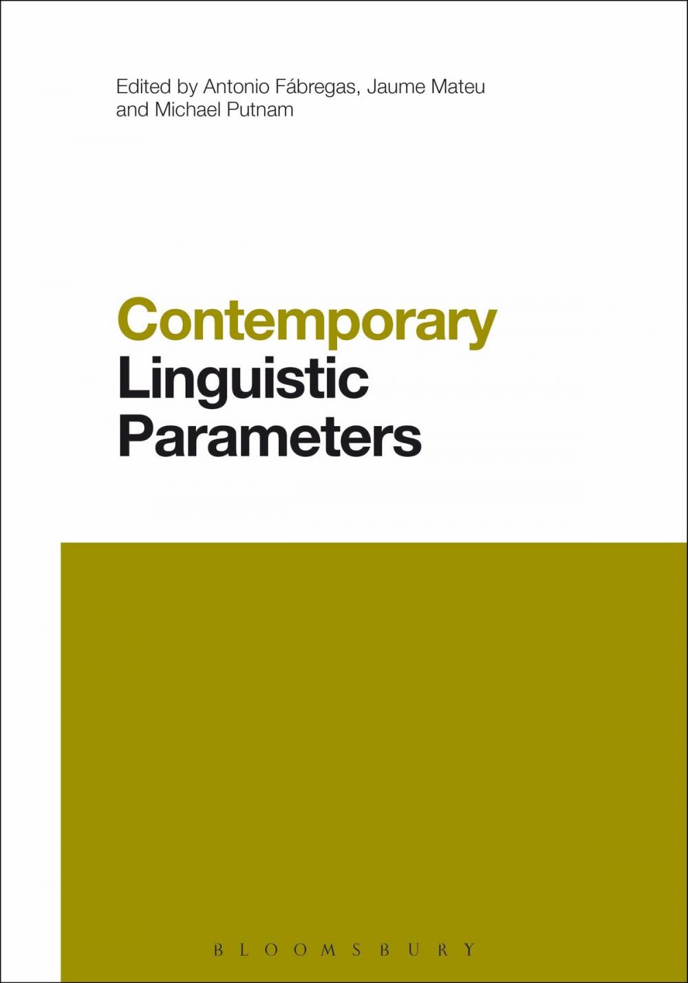 Big bigCover of Contemporary Linguistic Parameters