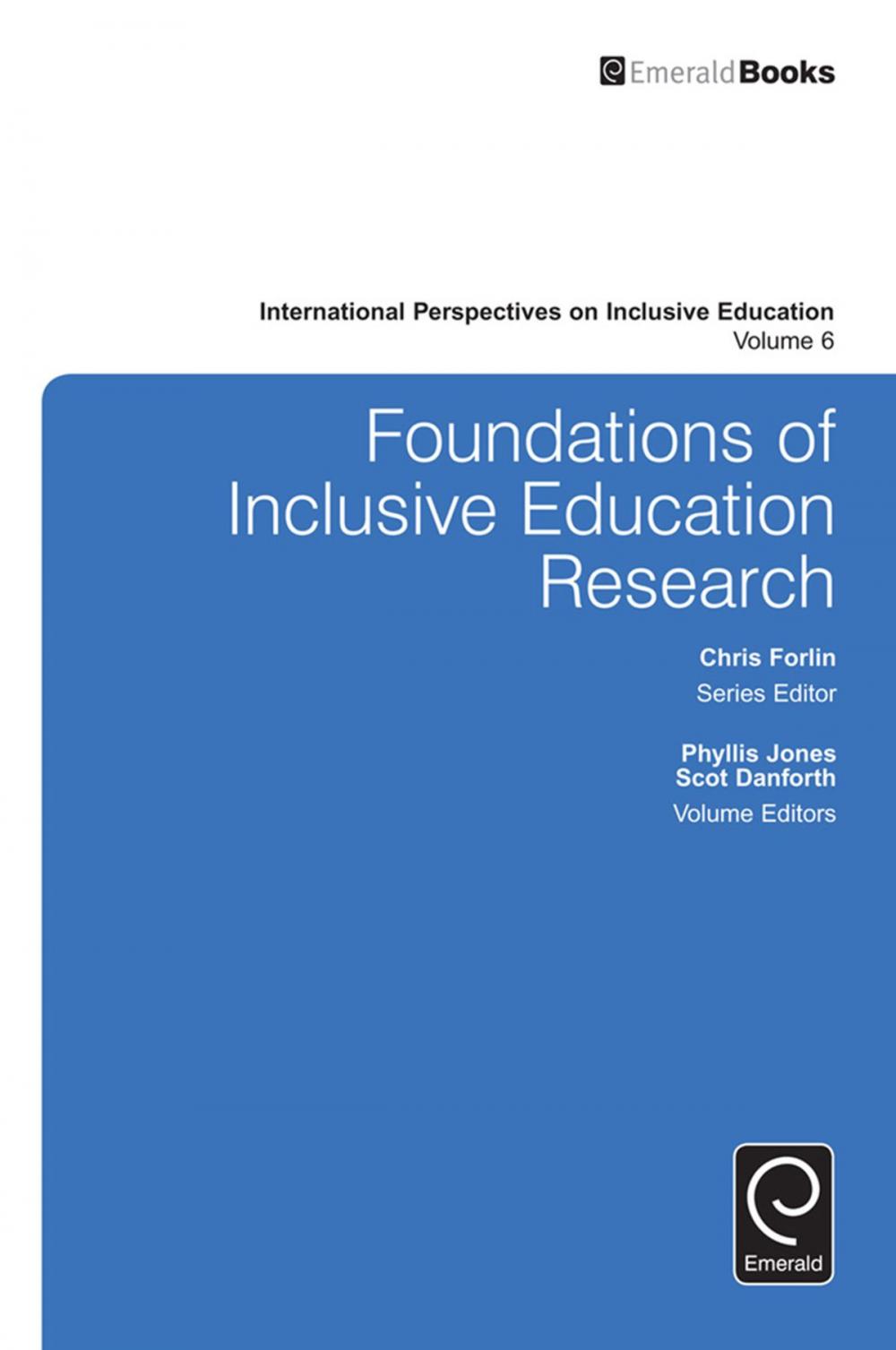 Big bigCover of Foundations of Inclusive Education Research