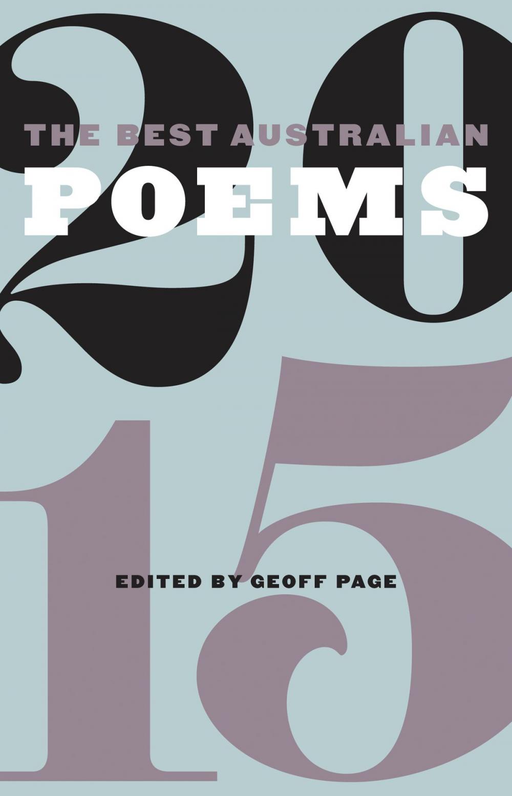 Big bigCover of The Best Australian Poems 2015