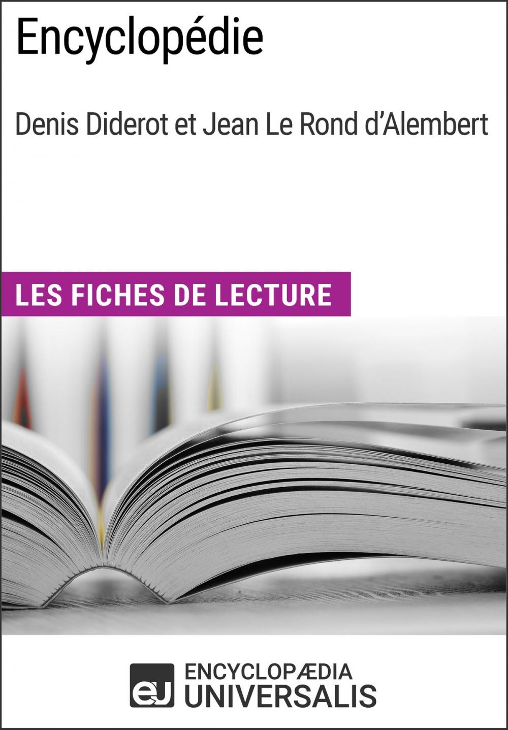 Big bigCover of Encyclopédie, de Denis Diderot et Jean Le Rond d'Alembert