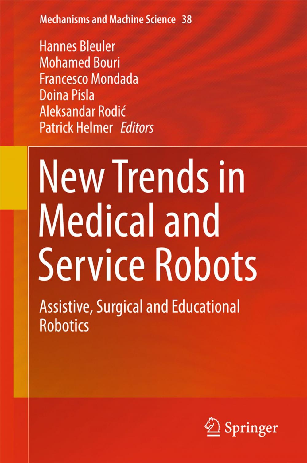 Big bigCover of New Trends in Medical and Service Robots