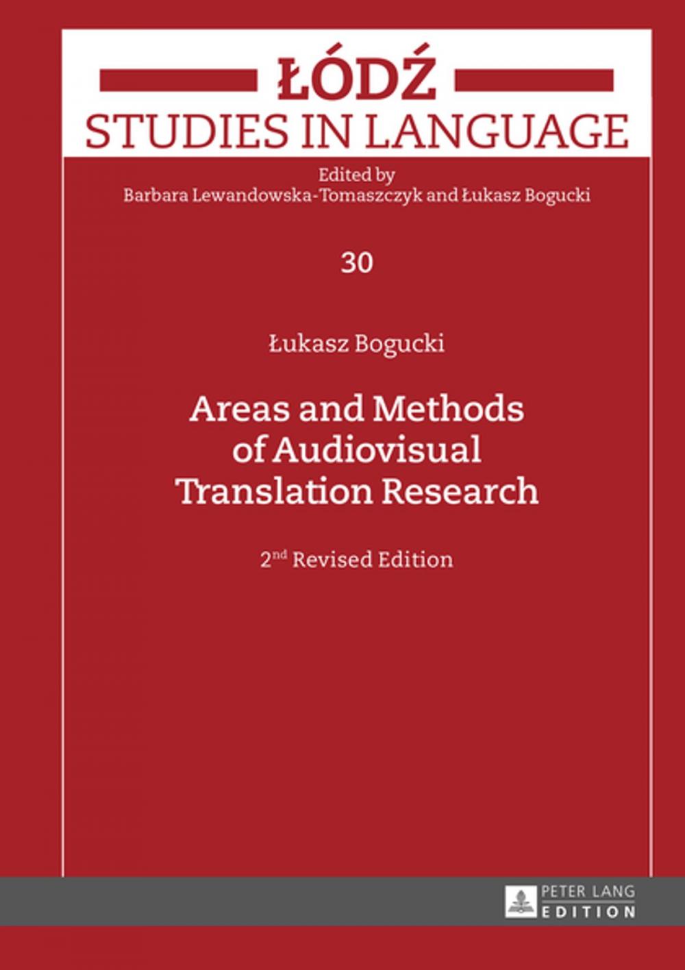 Big bigCover of Areas and Methods of Audiovisual Translation Research