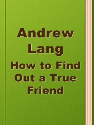 Cover of the book How to Find Out a True Friend by Horatio Alger