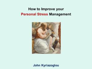 Cover of the book How to Improve your Personal Stress Management by Adam Fenner