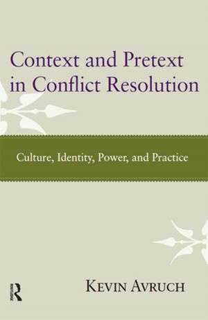 Cover of the book Context and Pretext in Conflict Resolution by Laura Golding, Judith Moss