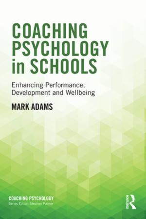 Book cover of Coaching Psychology in Schools