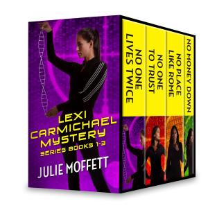 Cover of Julie Moffett's Lexi Carmichael Mystery Series Books 1-3 by Julie Moffett, Carina Press