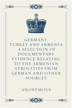 Cover of Germany, Turkey and Armenia: A Selection of Documentary Evidence Relating to the Armenian Atrocities from German and Other Sources