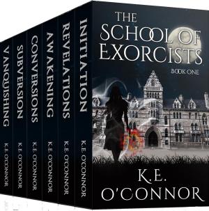 Book cover of The School of Exorcists (YA paranormal adventure and romance complete box set)