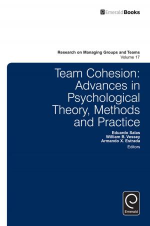 Cover of the book Team Cohesion by Michael Grossman, Robert Kaestner, Kristian Bolin, Björn Lindgren