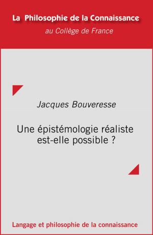 Cover of the book Une épistémologie réaliste est-elle possible ? by Anne Fagot-Largeault