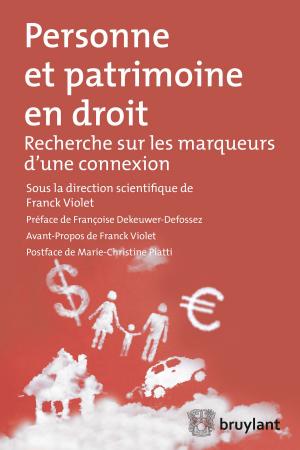 Cover of the book Personne et patrimoine en droit by Jean-François Bellis