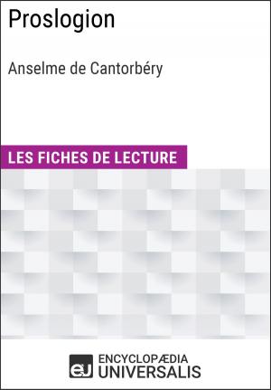 Cover of the book Proslogion d'Anselme de Cantorbéry by Encyclopaedia Universalis, Les Grands Articles
