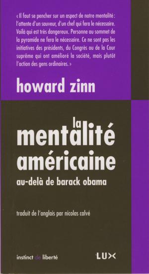 Cover of the book La mentalité américaine by Wolfgang Bauer