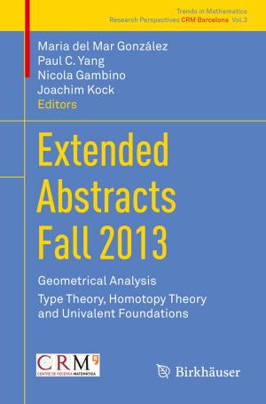 Cover of the book Extended Abstracts Fall 2013 by Martin Eisend, Alfred Kuss