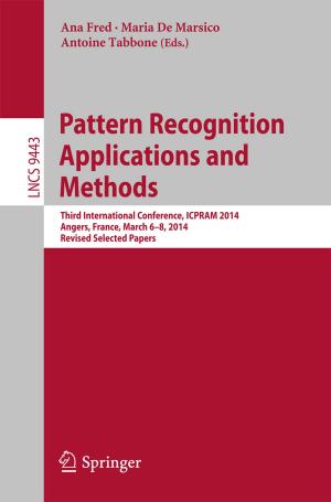 Cover of the book Pattern Recognition Applications and Methods by Marinella Ferrara, Murat Bengisu