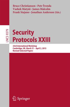 bigCover of the book Security Protocols XXIII by 
