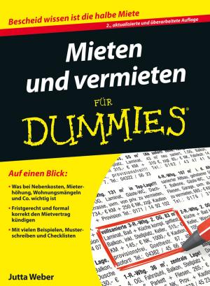 Cover of the book Mieten und Vermieten für Dummies by Christopher Panza, Gregory Gale