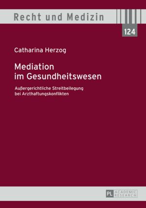 Cover of the book Mediation im Gesundheitswesen by Francesca Iannelli