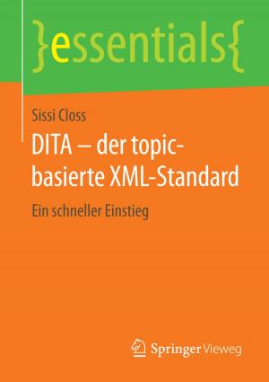 Cover of the book DITA – der topic-basierte XML-Standard by Marianne Koschany-Rohbeck