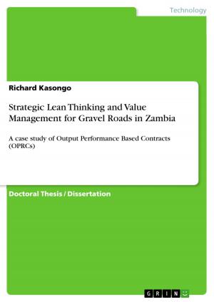 Book cover of Strategic Lean Thinking and Value Management for Gravel Roads in Zambia