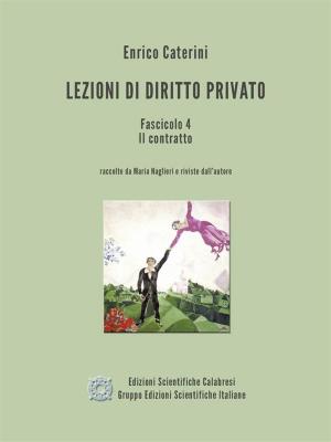 Book cover of Lezioni di Diritto Privato - Fascicolo 4 - Il contratto