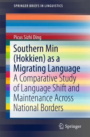 Cover of the book Southern Min (Hokkien) as a Migrating Language by Balamati Choudhury, Pavani Vijay Reddy, Rakesh Mohan Jha