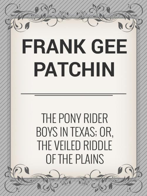 Cover of the book The Pony Rider Boys in Texas; Or, The Veiled Riddle of the Plains by Frank Gee Patchin, Media Galaxy