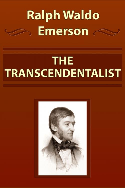 Cover of the book THE TRANSCENDENTALIST by Ralph Waldo Emerson, Media Galaxy