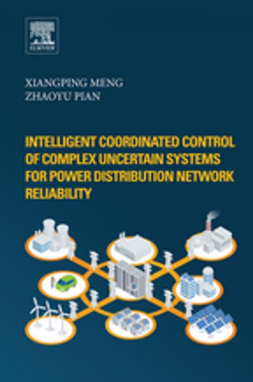 Cover of the book Intelligent Coordinated Control of Complex Uncertain Systems for Power Distribution and Network Reliability by Xiangping Meng, Zhaoyu Pian, Elsevier Science