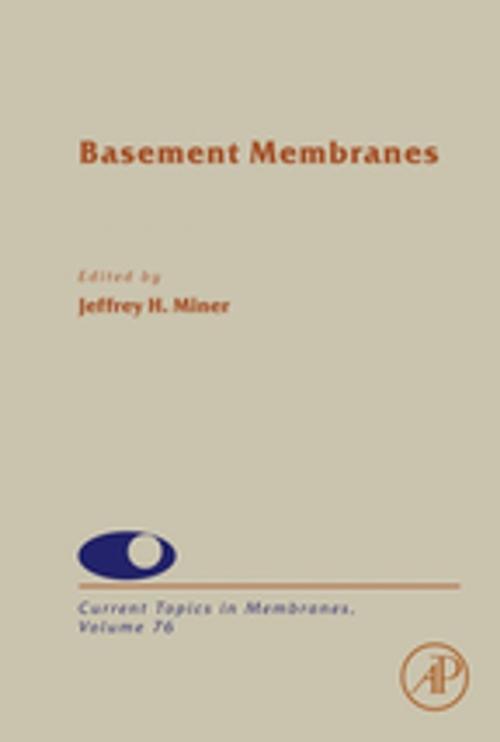 Cover of the book Basement Membranes by Jeffrey H. Miner, Elsevier Science