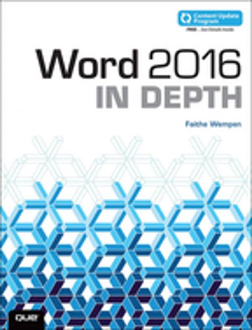 Cover of the book Word 2016 In Depth (includes Content Update Program) by Faithe Wempen, Pearson Education