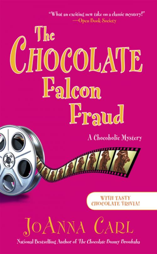 Cover of the book The Chocolate Falcon Fraud by JoAnna Carl, Penguin Publishing Group