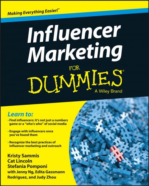 Cover of the book Influencer Marketing For Dummies by Kristy Sammis, Cat Lincoln, Stefania Pomponi, Wiley