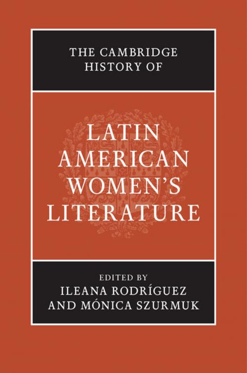 Cover of the book The Cambridge History of Latin American Women's Literature by , Cambridge University Press