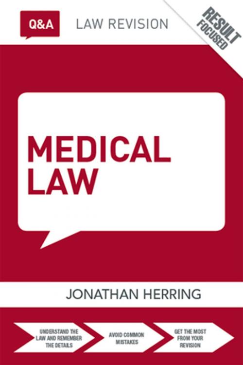 Cover of the book Q&A Medical Law by Jonathan Herring, Taylor and Francis