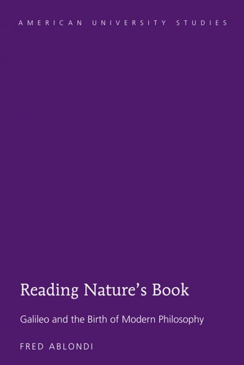 Cover of the book Reading Natures Book by Fred Ablondi, Peter Lang