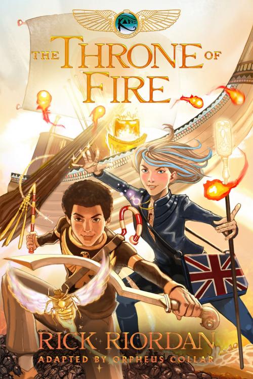 Cover of the book The Kane Chronicles, Book Two: The Throne of Fire: The Graphic Novel by Rick Riordan, Disney Book Group