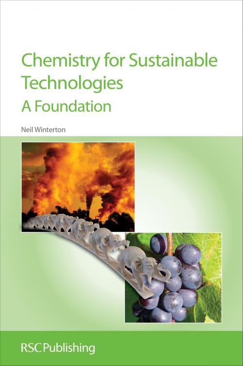 Cover of the book Chemistry for Sustainable Technologies by Neil Winterton, Royal Society of Chemistry