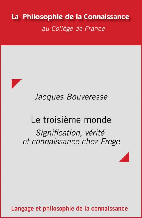 Cover of the book Le troisième monde by Jacques Bouveresse, Collège de France