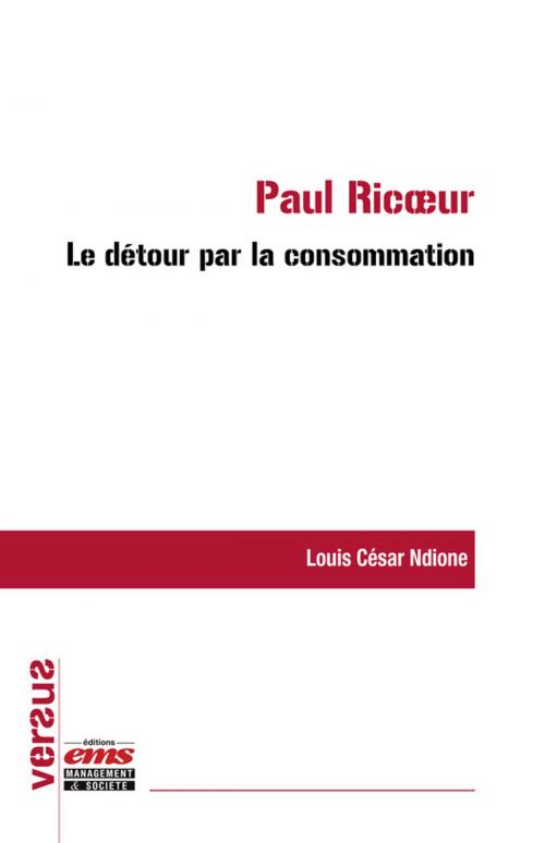 Cover of the book Paul Ricoeur : le détour par la consommation by Louis César Ndione, Éditions EMS