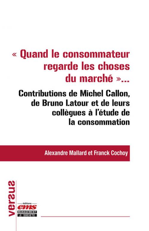 Cover of the book "Quand le consommateur regarde les choses du marché..." by Franck Cochoy, Alexandre Mallard, Éditions EMS