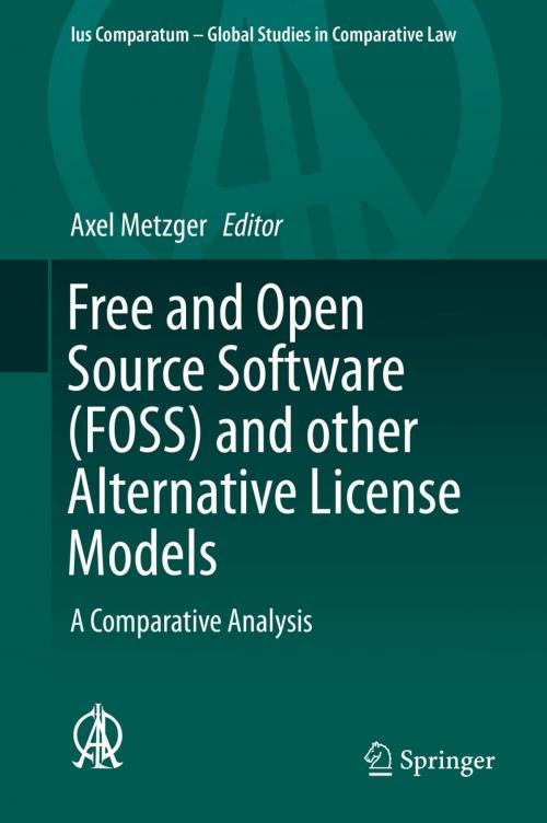 Cover of the book Free and Open Source Software (FOSS) and other Alternative License Models by , Springer International Publishing