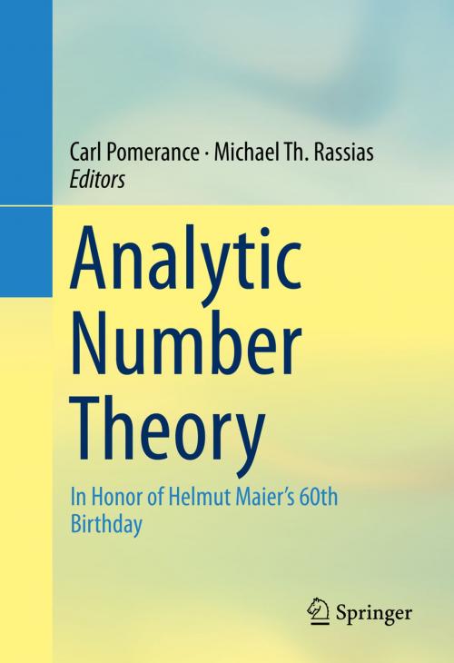 Cover of the book Analytic Number Theory by , Springer International Publishing