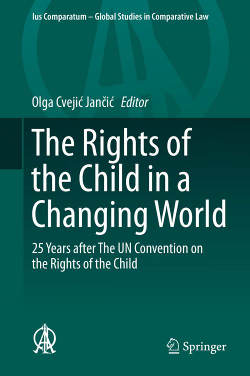 Cover of the book The Rights of the Child in a Changing World by , Springer International Publishing