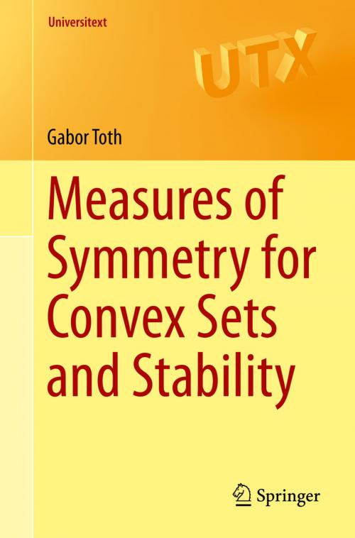Cover of the book Measures of Symmetry for Convex Sets and Stability by Gabor Toth, Springer International Publishing