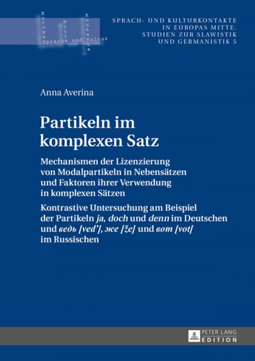 Cover of the book Partikeln im komplexen Satz by Anna Averina, Peter Lang