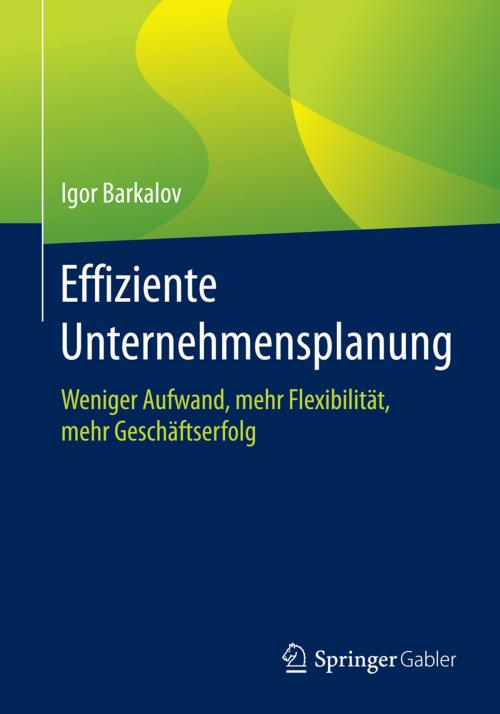 Cover of the book Effiziente Unternehmensplanung by Igor Barkalov, Springer Fachmedien Wiesbaden