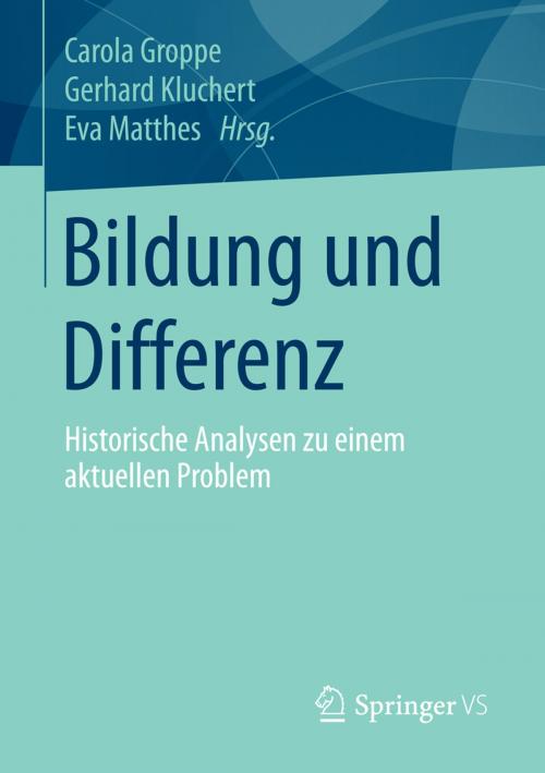 Cover of the book Bildung und Differenz by , Springer Fachmedien Wiesbaden
